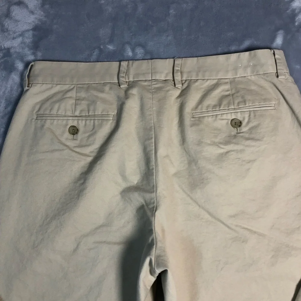 J. Crew Men's Flex Slim Bedford Straight-Fit Chino's Khaki Size 34 x 32